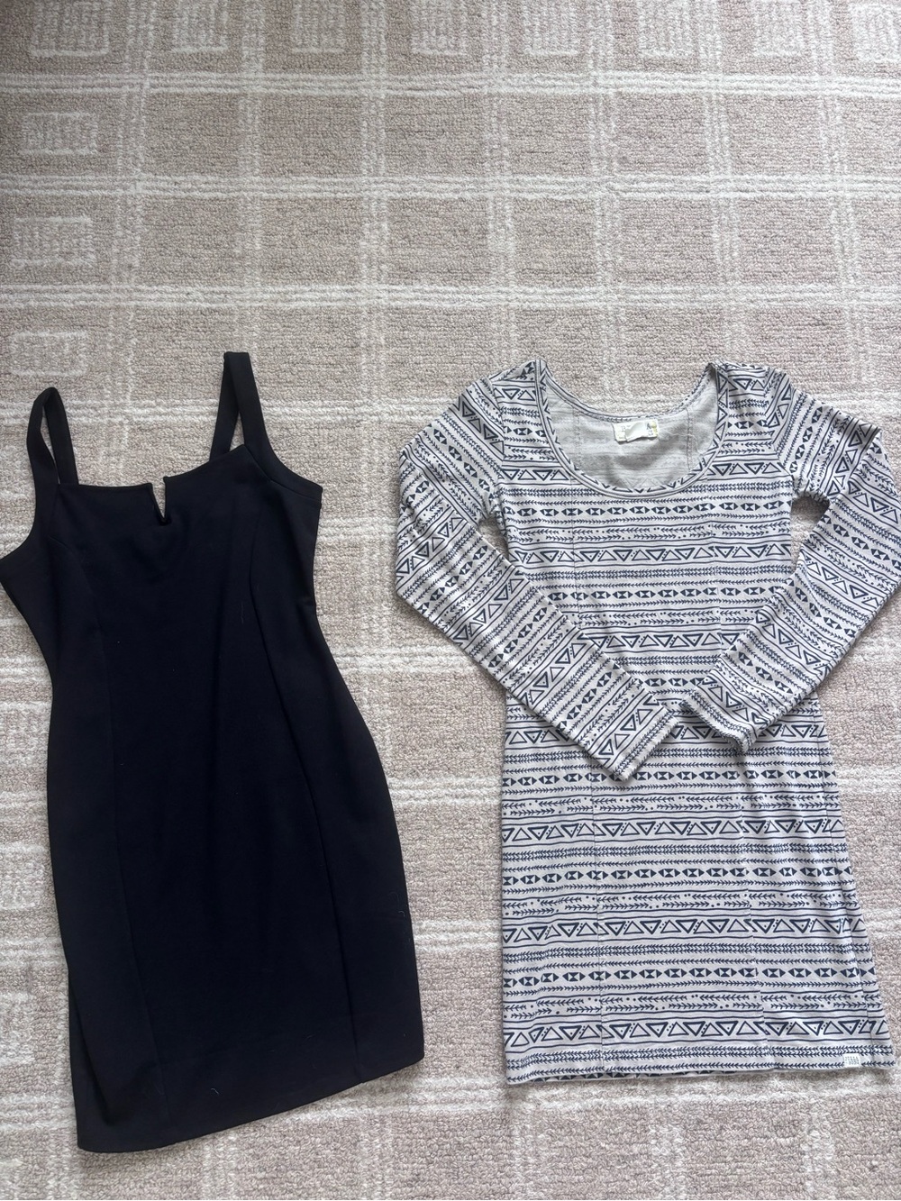 Black Sleeveless Classic Women's Dress and a long sleeve Billa bong dress!